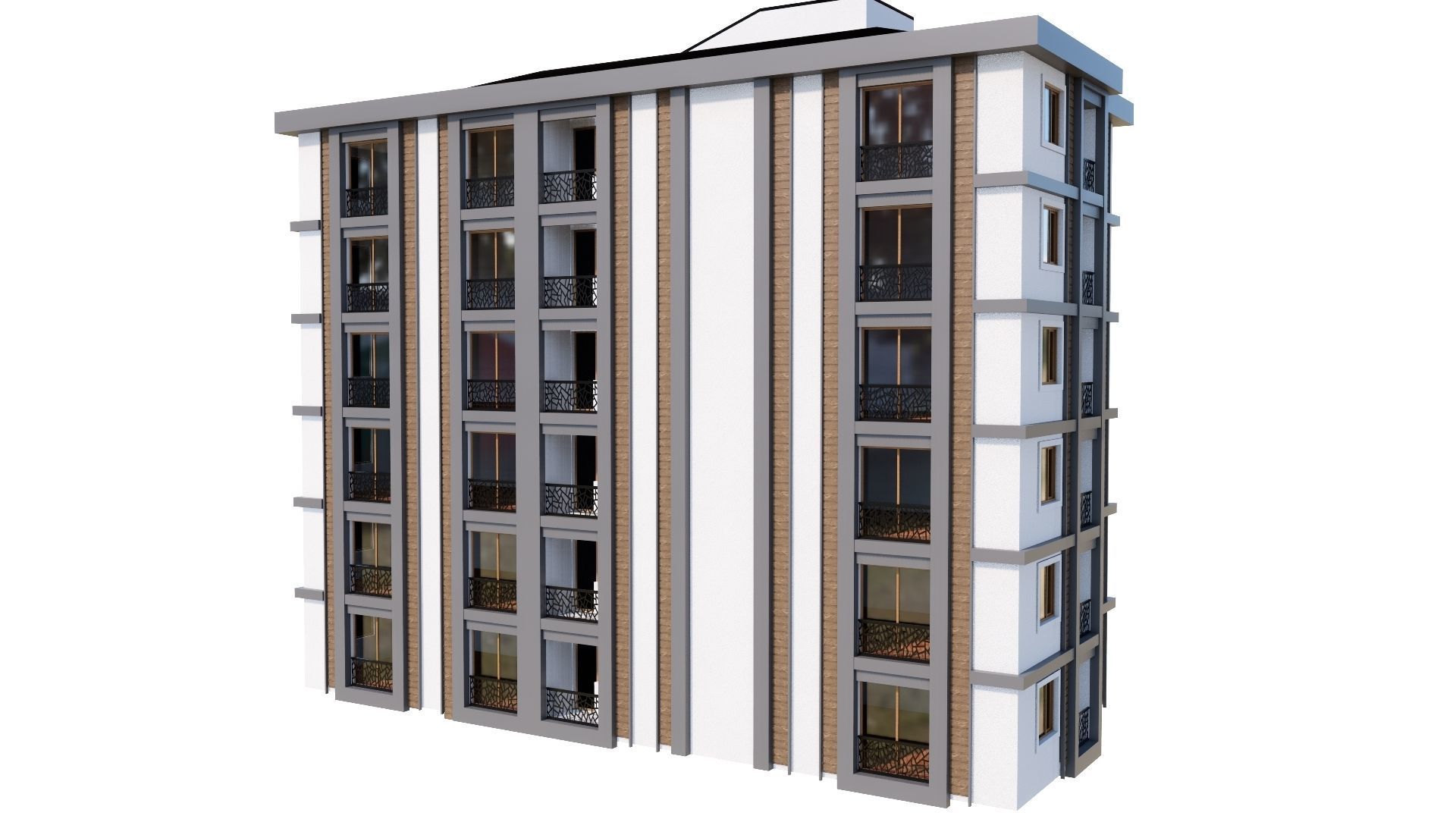 HOUSE 148 Low-poly 3D model_39