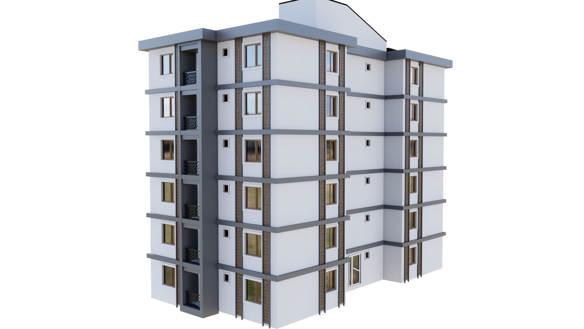 HOUSE 148 Low-poly 3D model_18