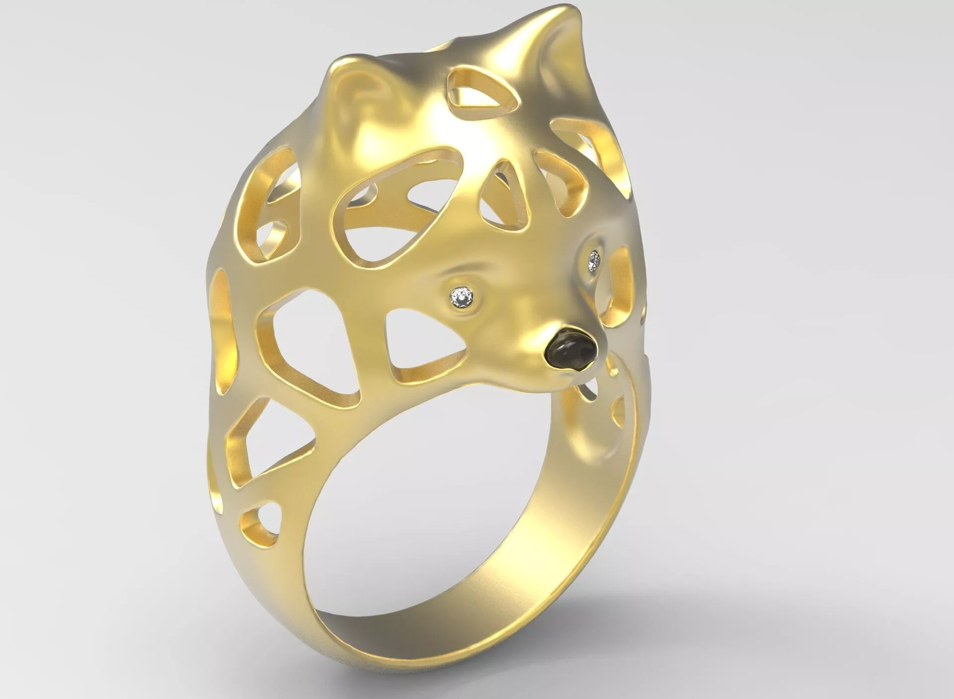 spitz ring dog 3D print model