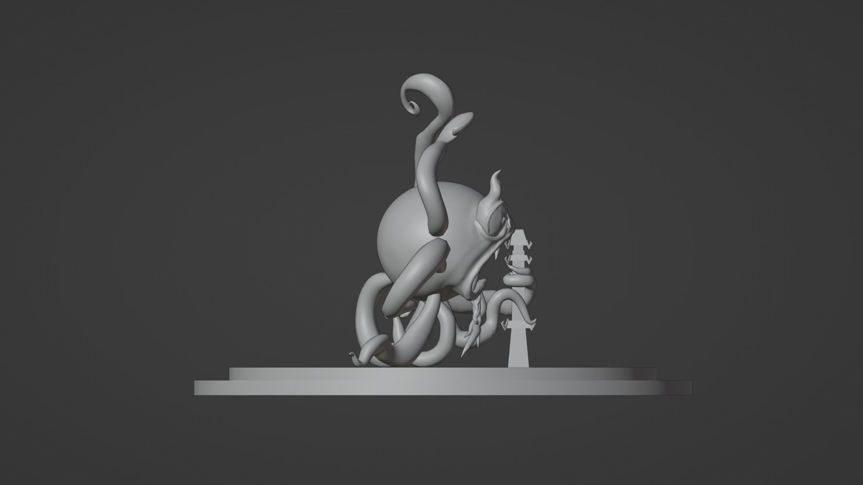 Aku octopus form 3D print model_5