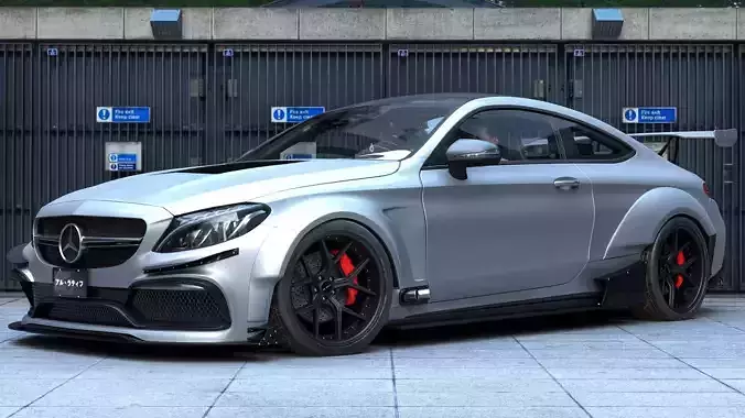 3D Mercedes Benz AMG C63 - BN-59 3D model