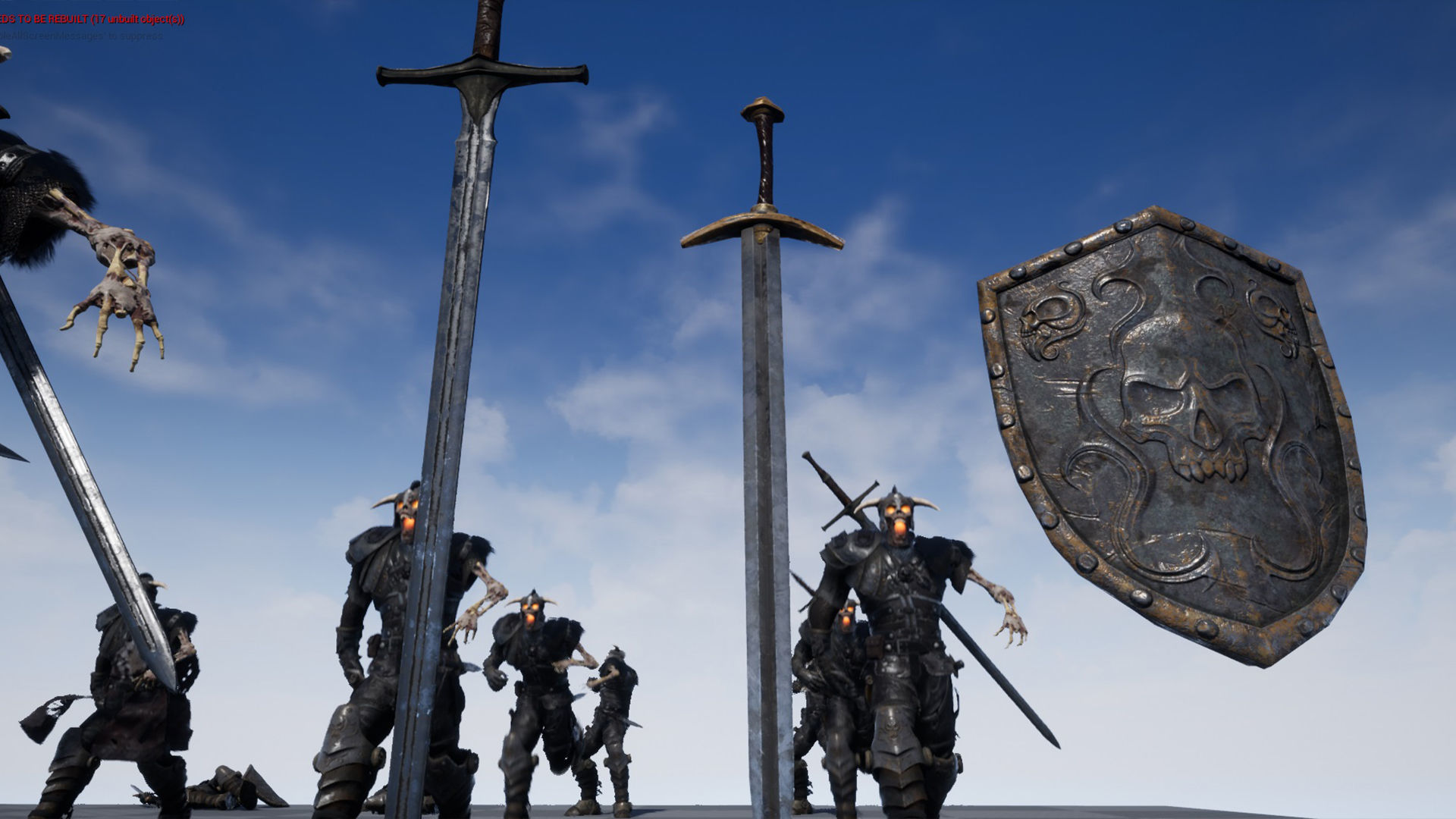 Undead Knight Low-poly 3D model_20