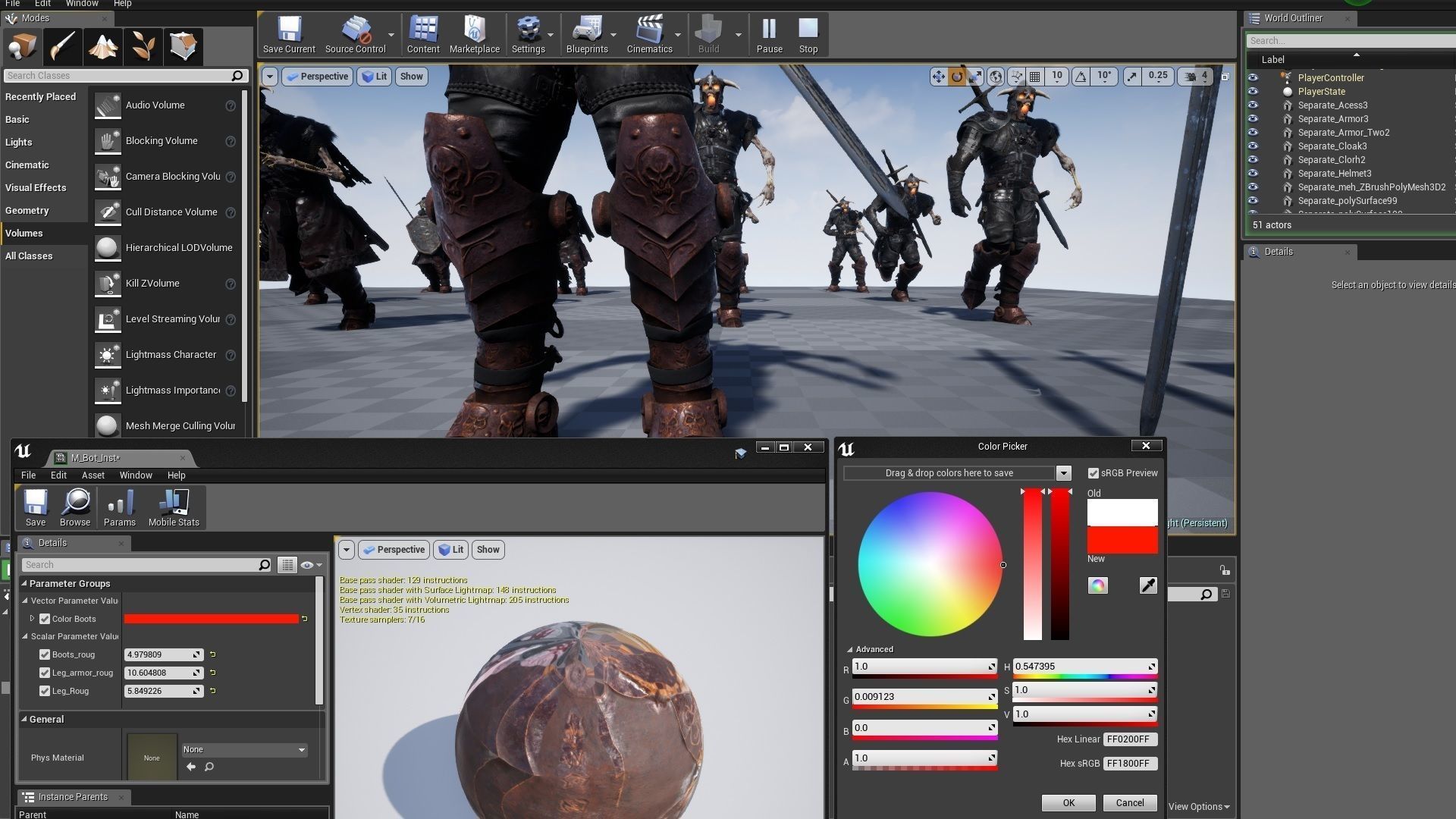 Undead Knight Low-poly 3D model_25