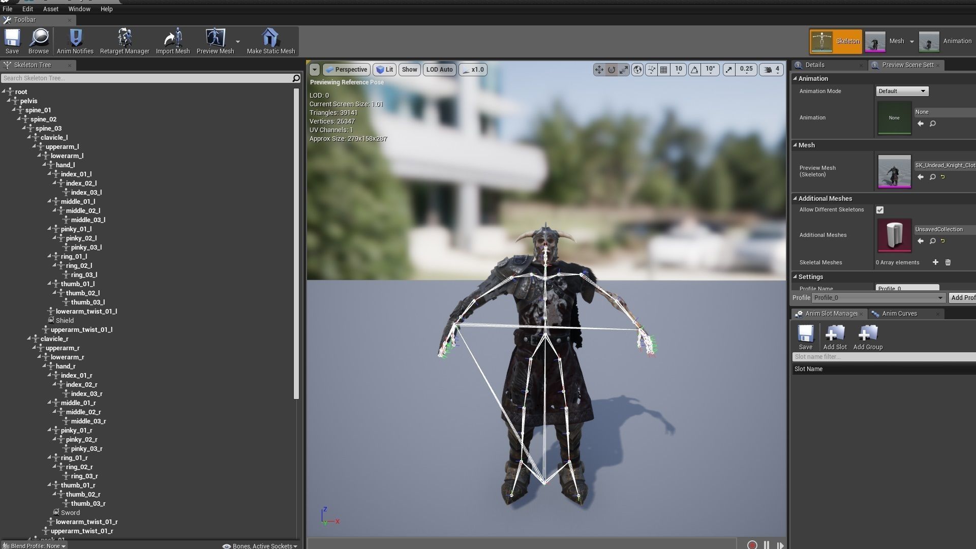Undead Knight Low-poly 3D model_21