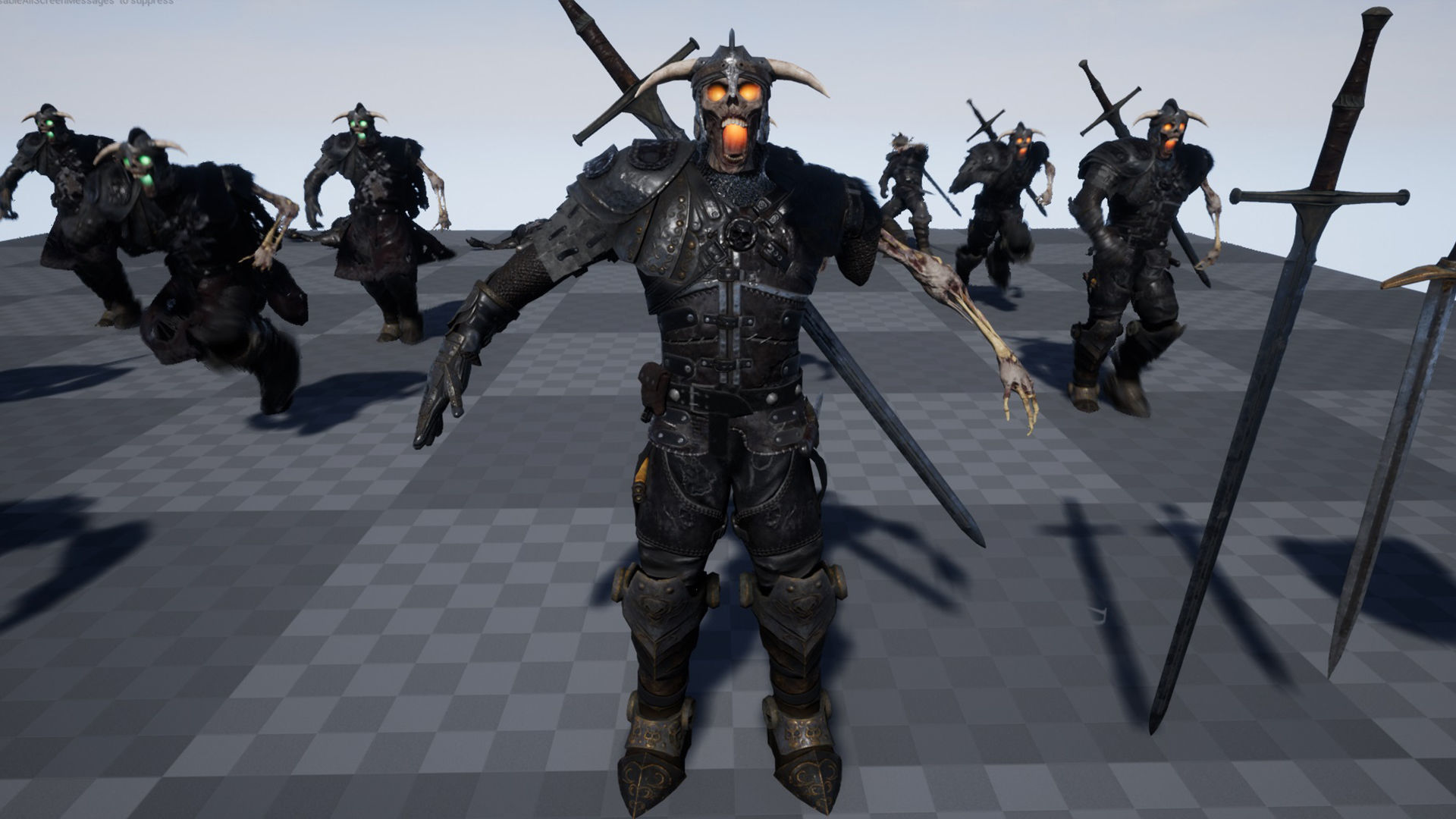 Undead Knight Low-poly 3D model_18