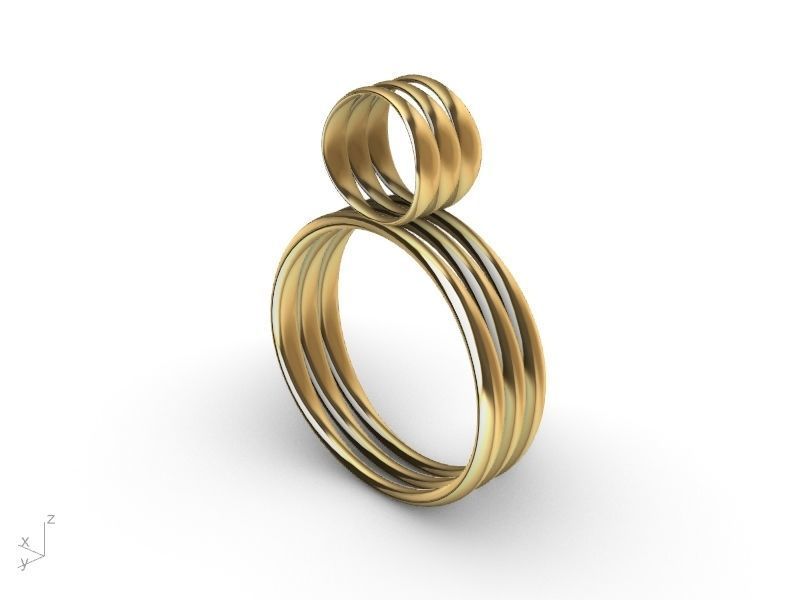 rings ring stl verified 3D print model_4