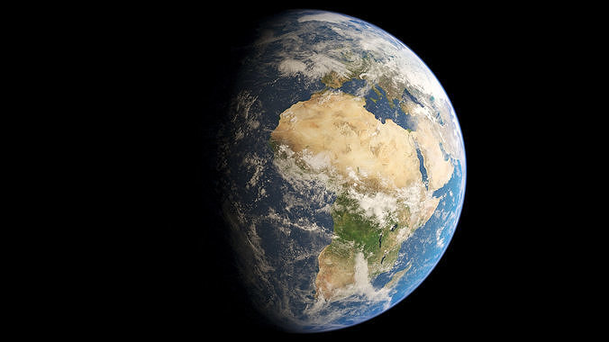 Earth planet 3D model