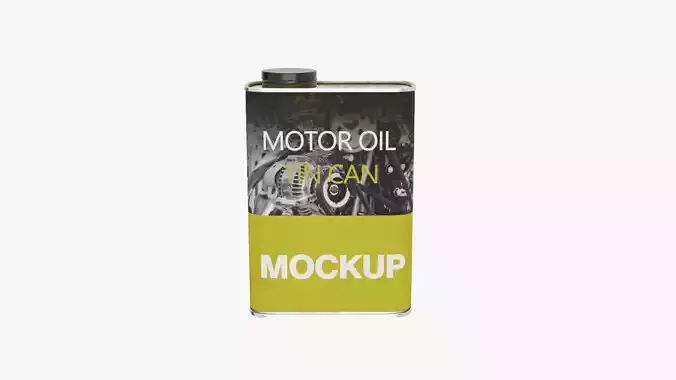 Motor Oil Square Can