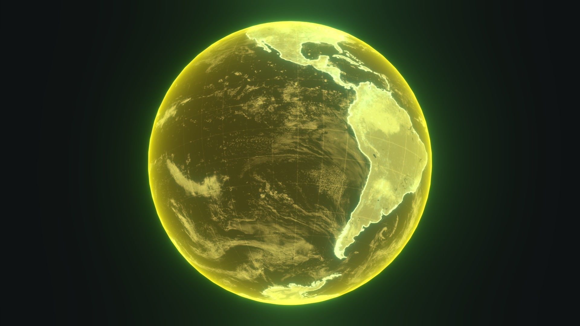 Planet Earth Hologram 6 Variations Sci-Fi 3D Model Low-poly 3D model_31