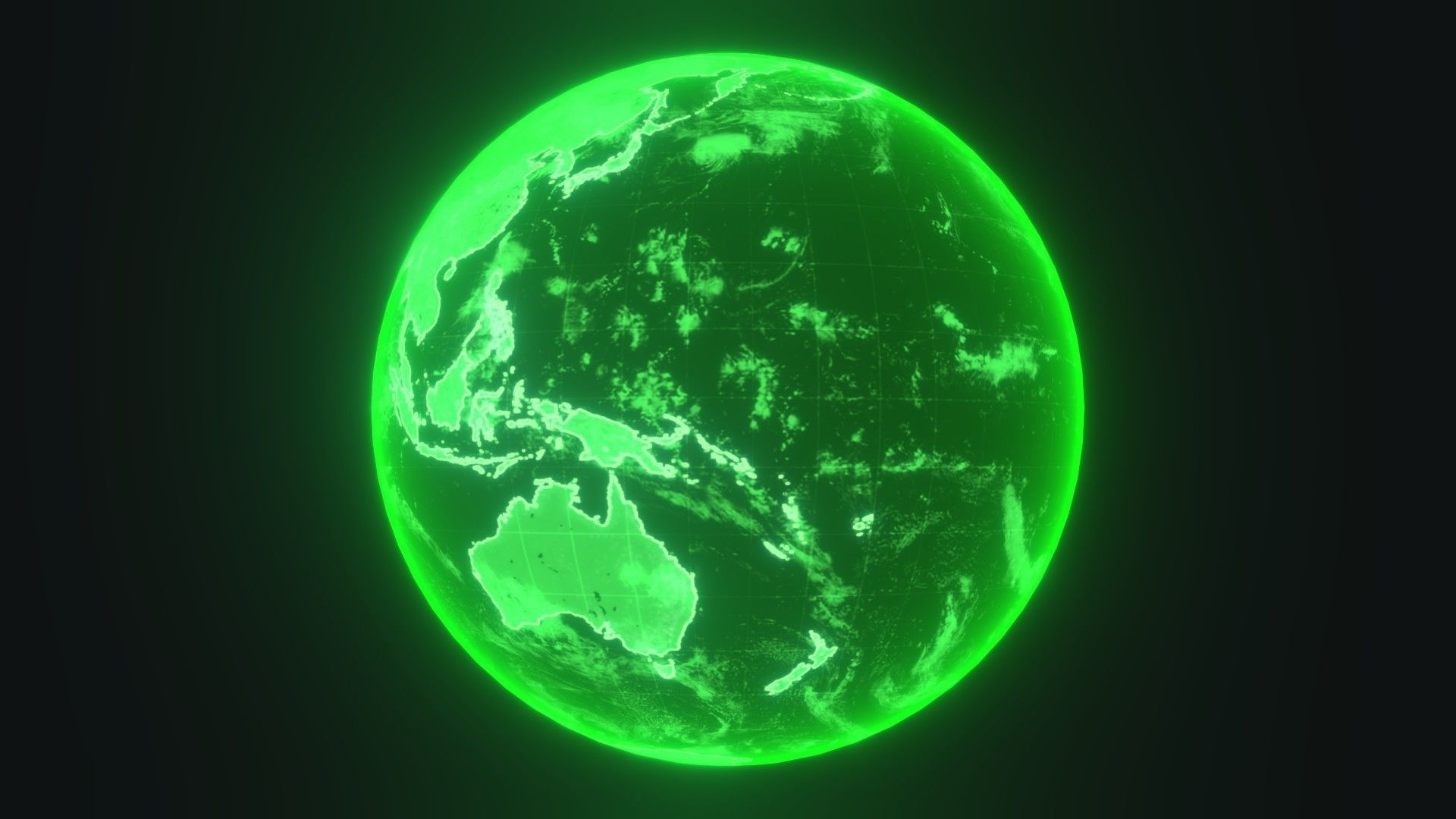 Planet Earth Hologram 6 Variations Sci-Fi 3D Model Low-poly 3D model_15
