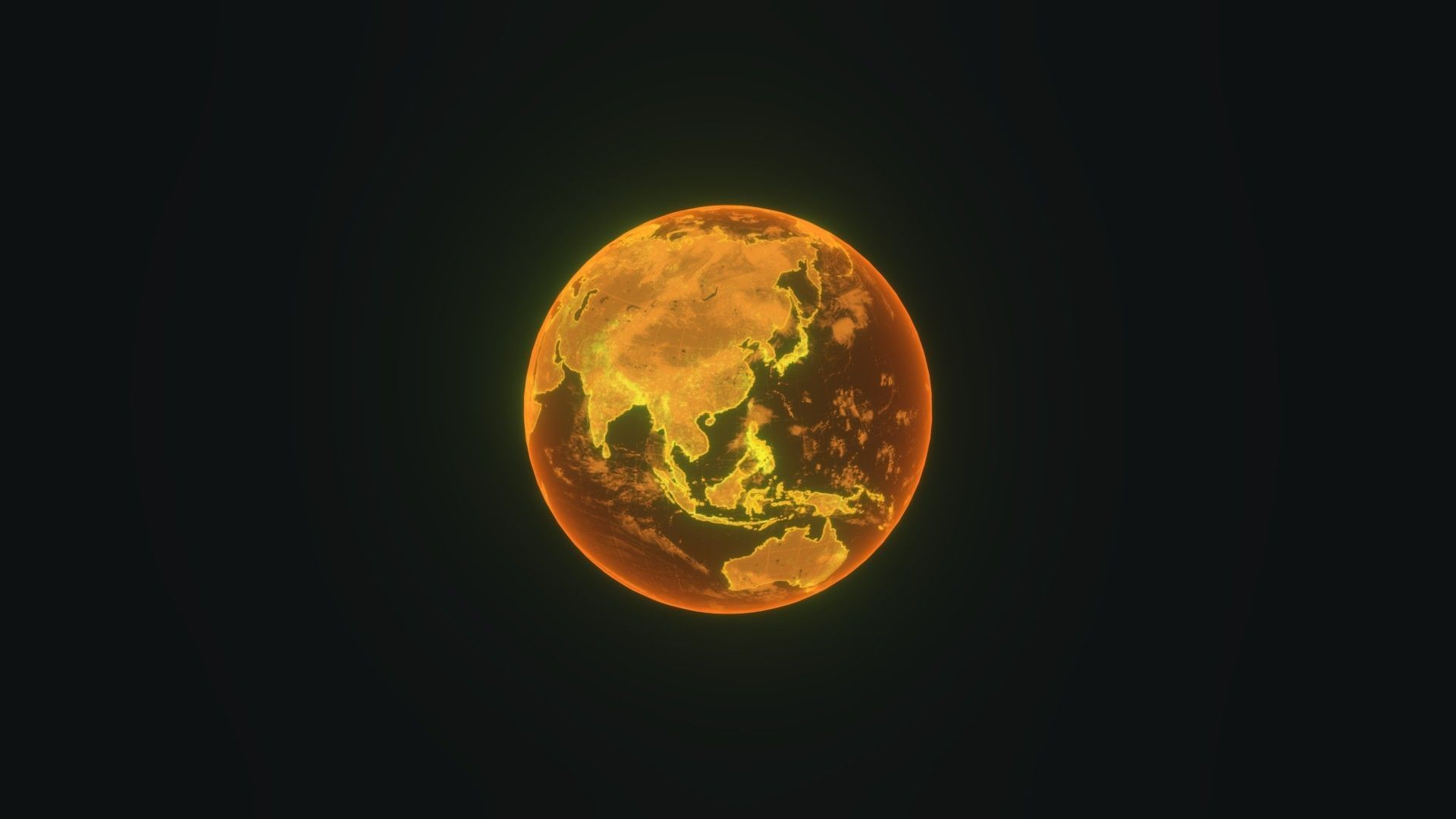 Planet Earth Hologram 6 Variations Sci-Fi 3D Model Low-poly 3D model_8