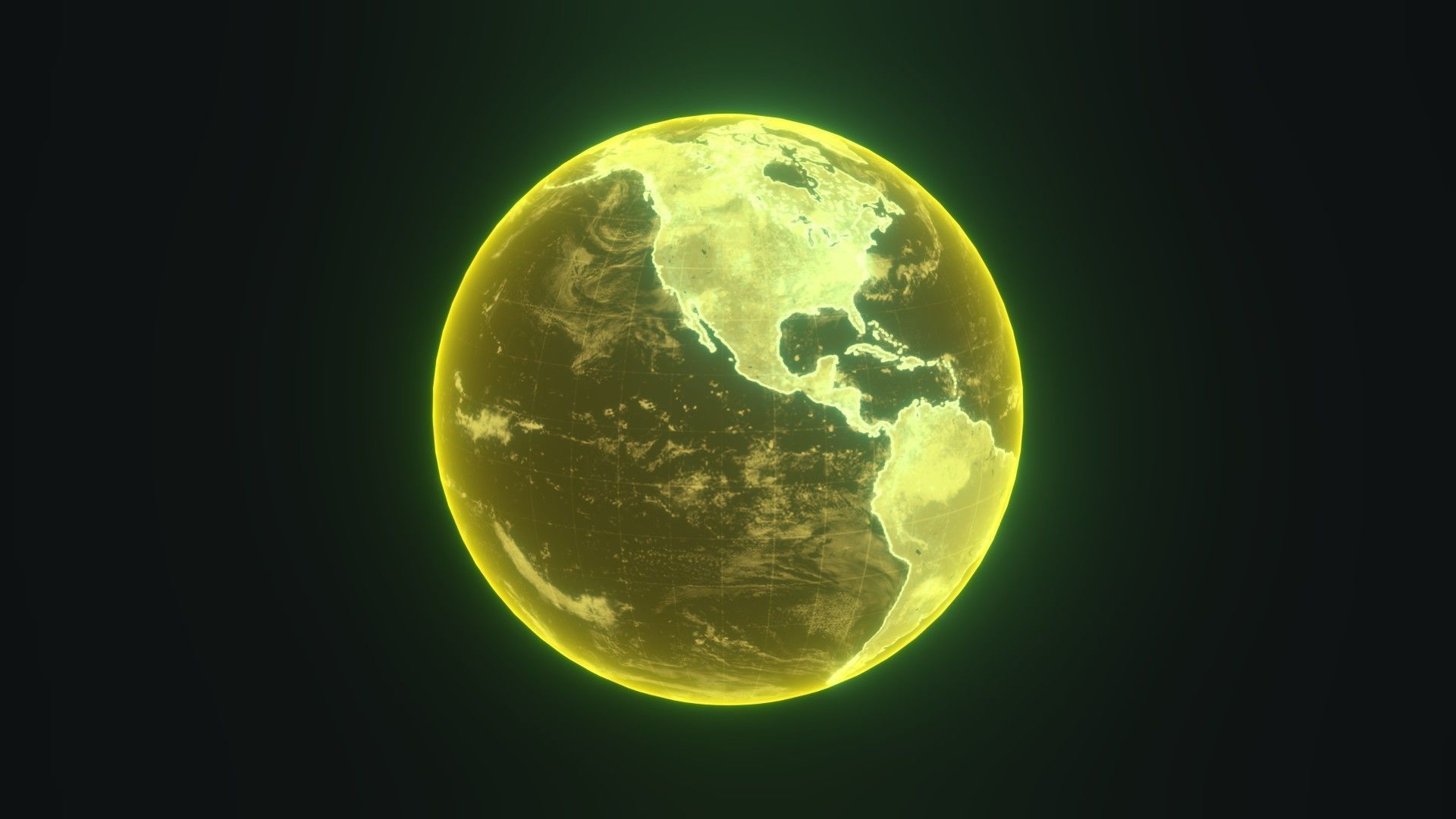 Planet Earth Hologram 6 Variations Sci-Fi 3D Model Low-poly 3D model_27