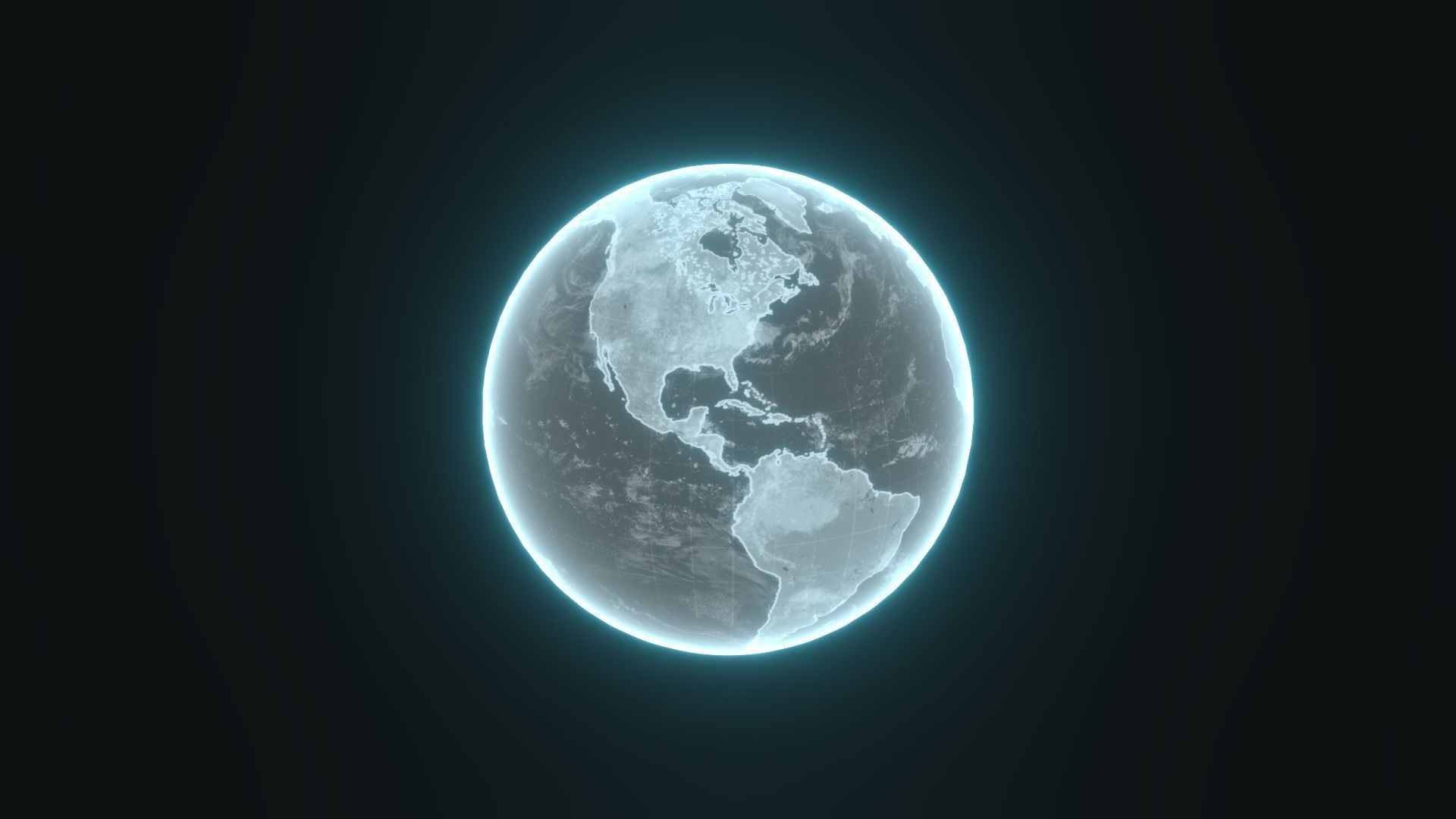 Planet Earth Hologram 6 Variations Sci-Fi 3D Model Low-poly 3D model_22