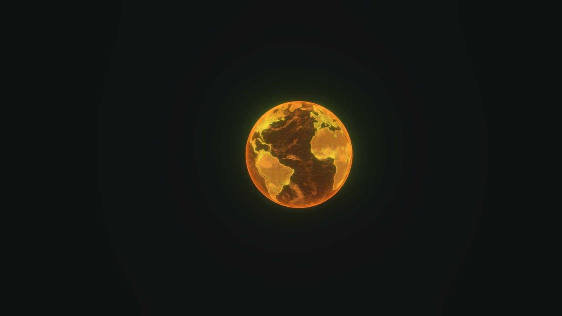 Planet Earth Hologram 6 Variations Sci-Fi 3D Model Low-poly 3D model_11