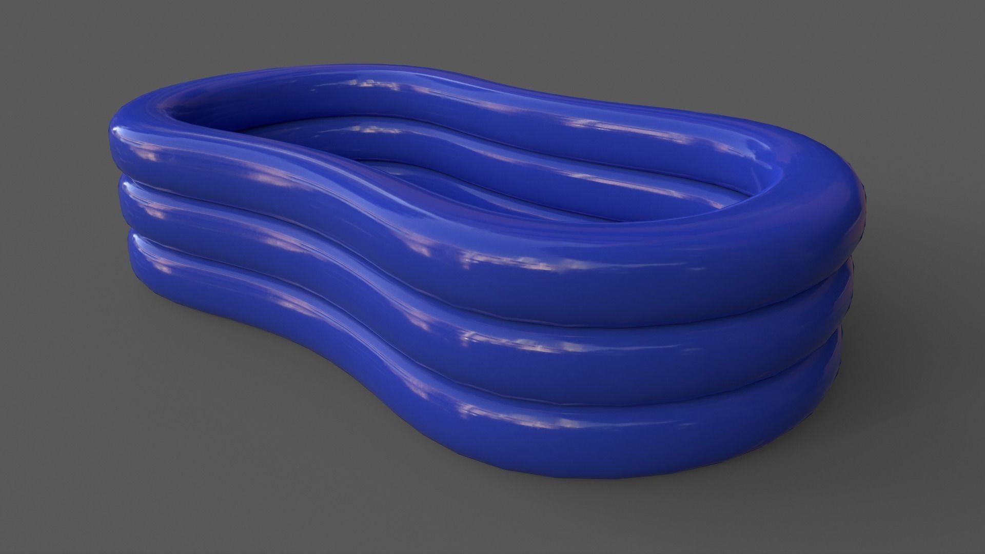 PBR Beach Ball and Inflatable Swimming Pool Low-poly 3D model_34