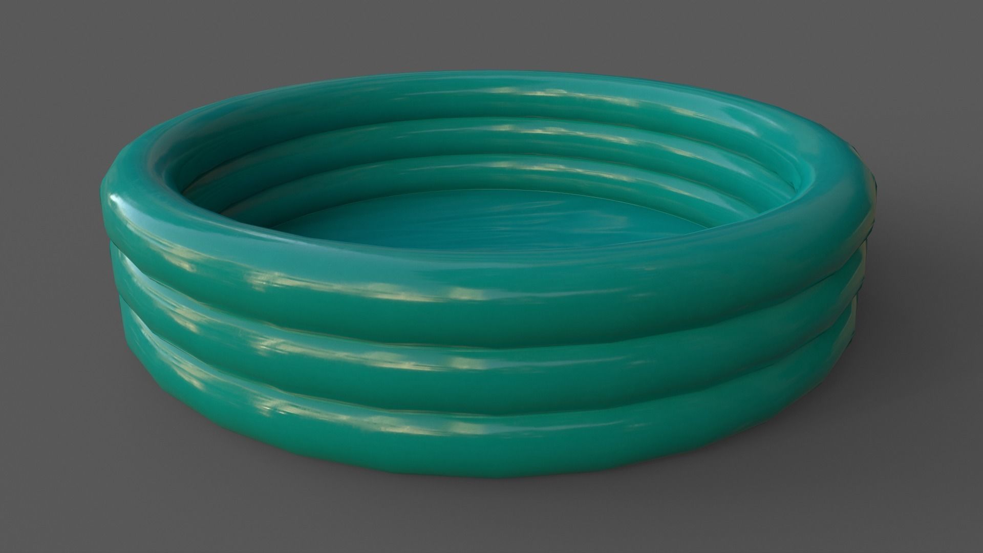 PBR Beach Ball and Inflatable Swimming Pool Low-poly 3D model_39