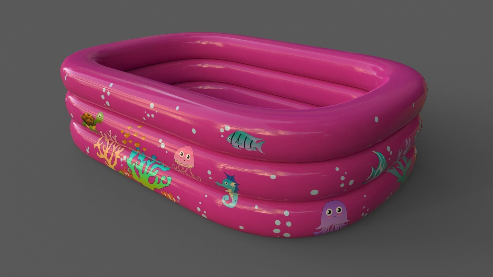 PBR Beach Ball and Inflatable Swimming Pool Low-poly 3D model_20