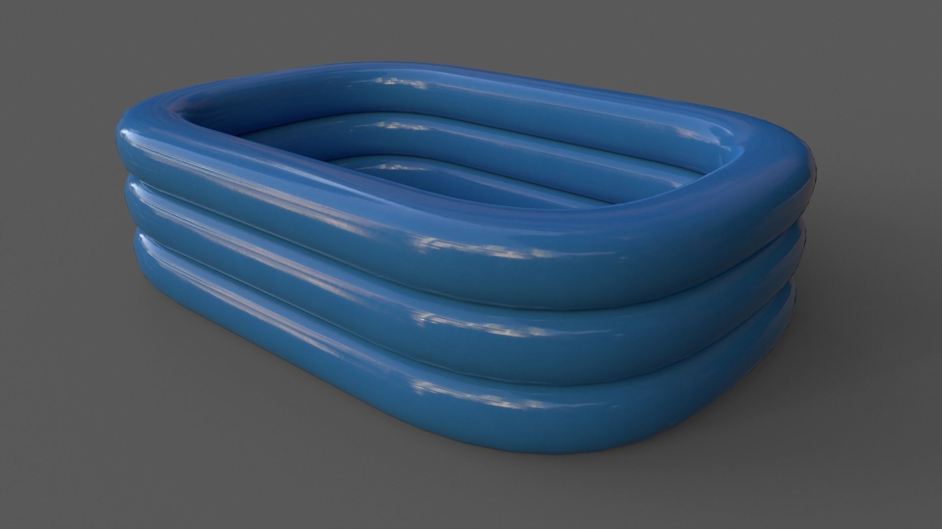 PBR Beach Ball and Inflatable Swimming Pool Low-poly 3D model_25