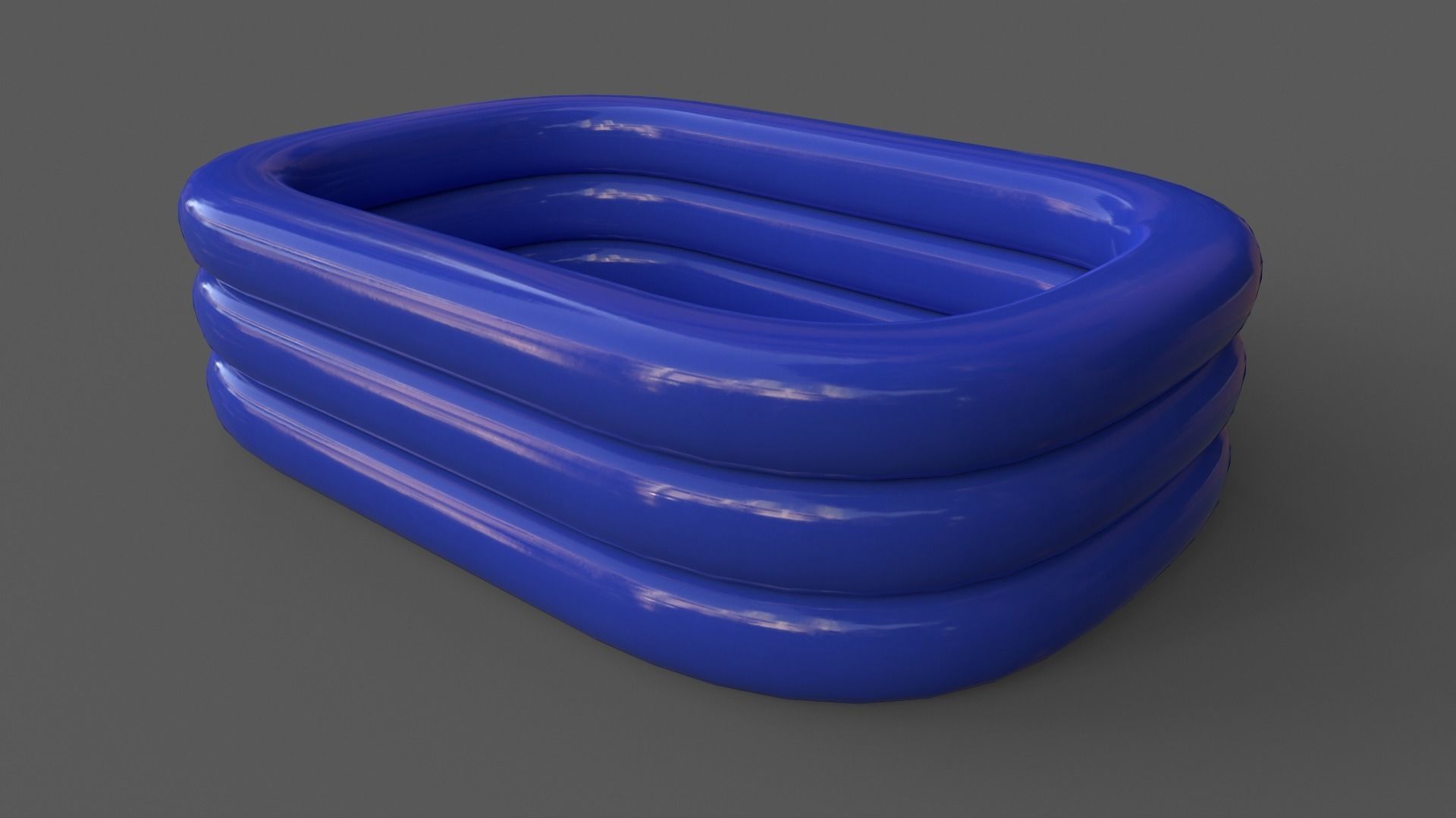 PBR Beach Ball and Inflatable Swimming Pool Low-poly 3D model_26