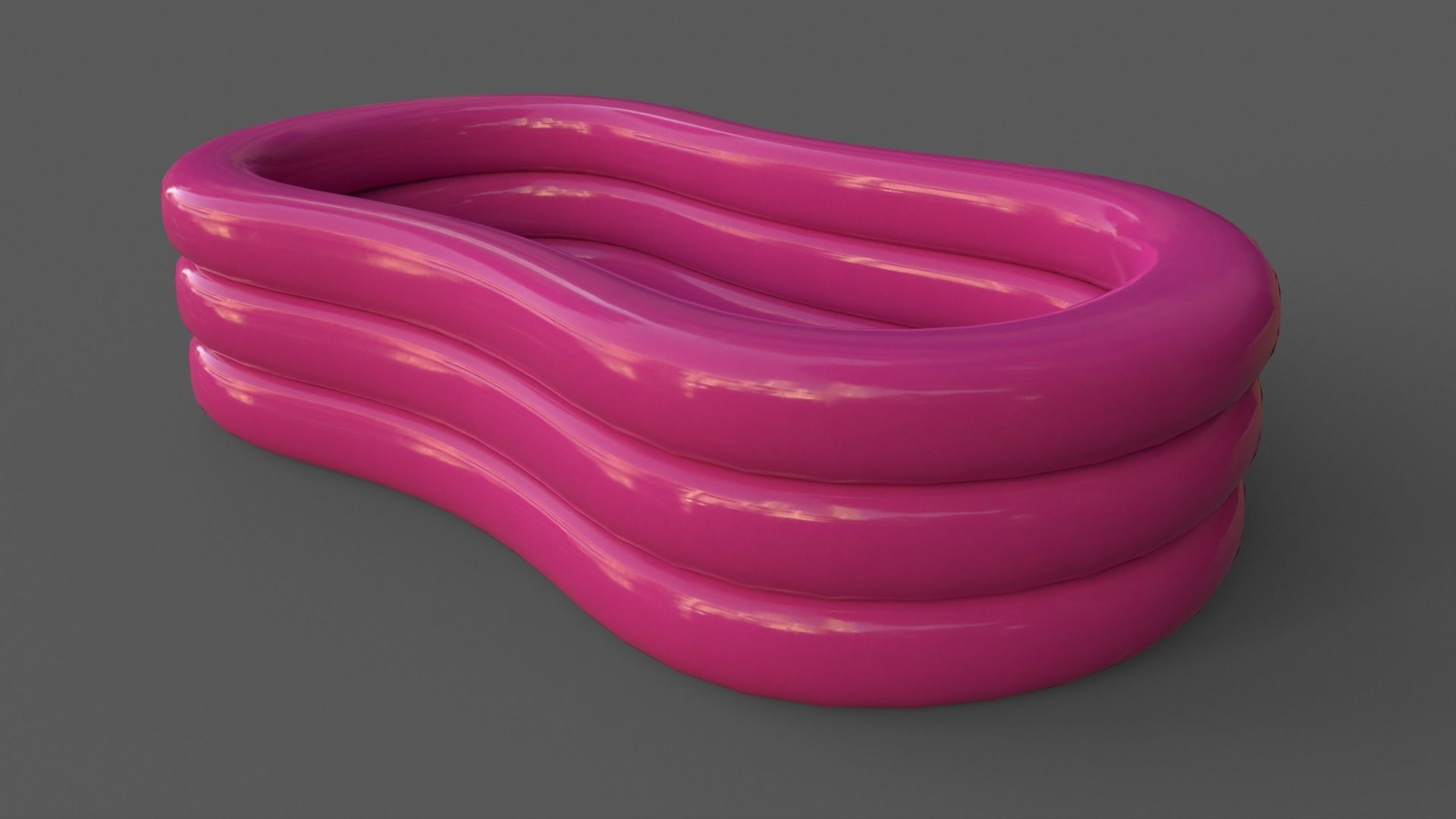 PBR Beach Ball and Inflatable Swimming Pool Low-poly 3D model_32