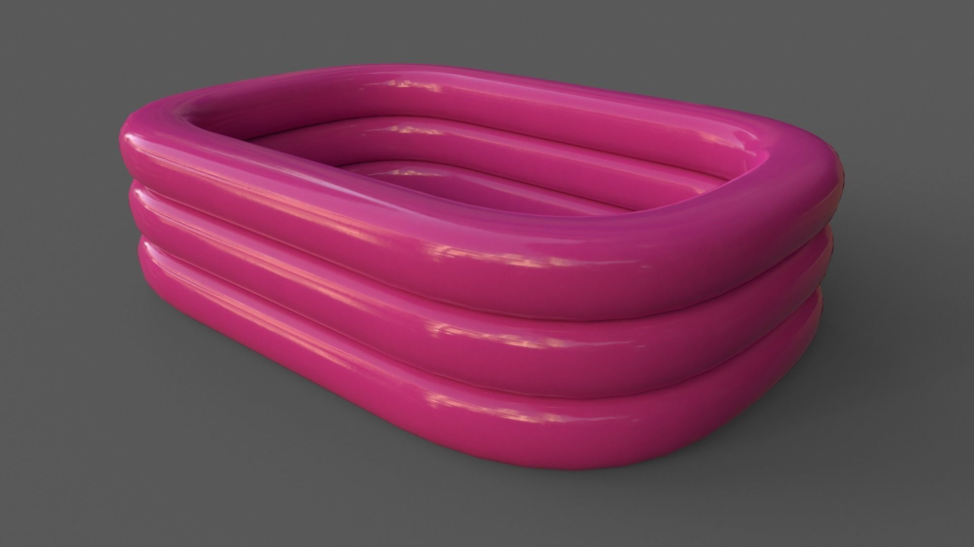 PBR Beach Ball and Inflatable Swimming Pool Low-poly 3D model_24