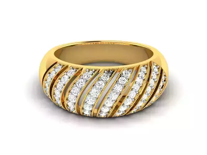 Solitaire Women Wedding Engagement Ring 3dm stl Render Detail 3D print model