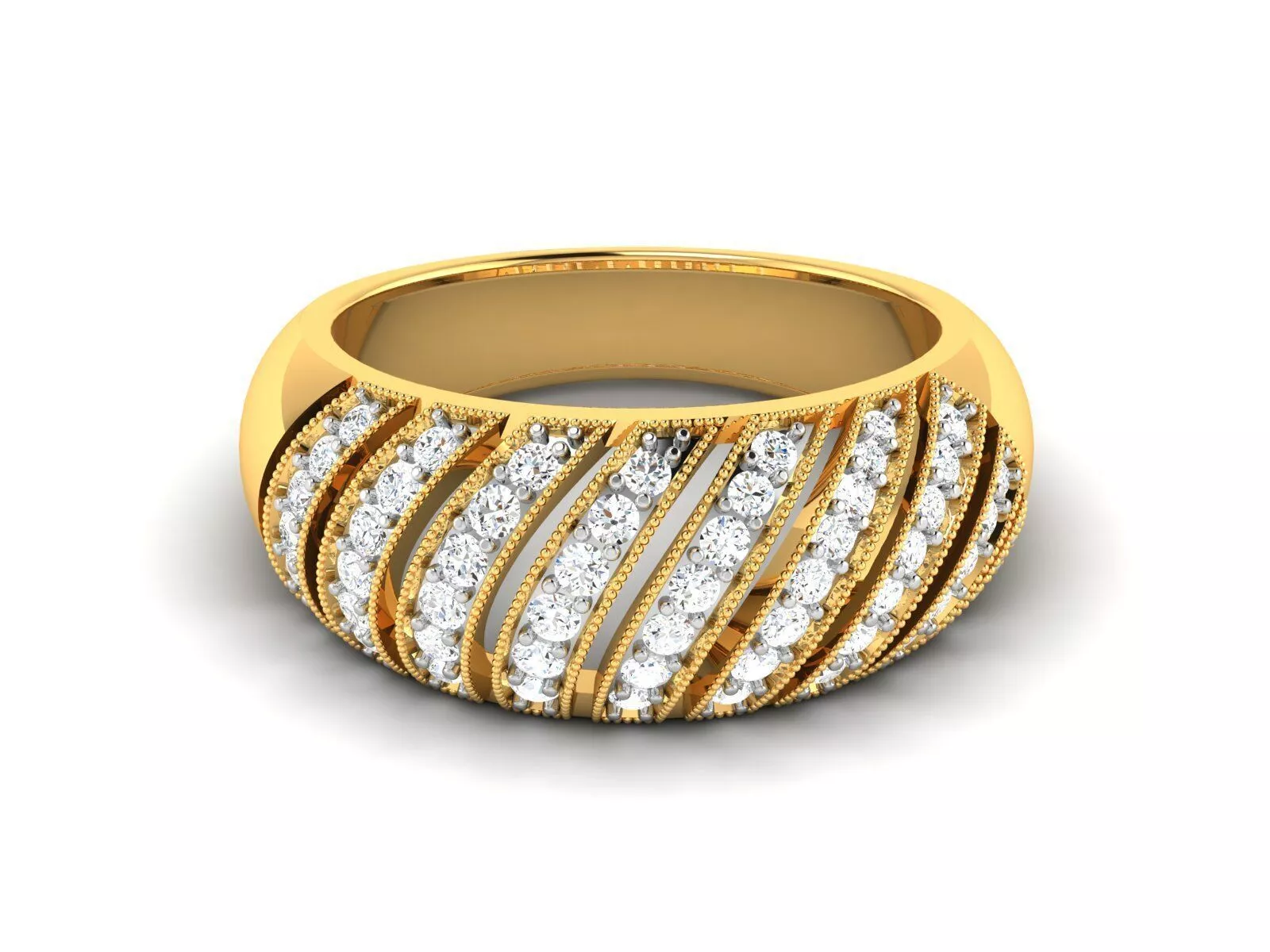 Solitaire Women Wedding Engagement Ring 3dm stl Render Detail 3D print model