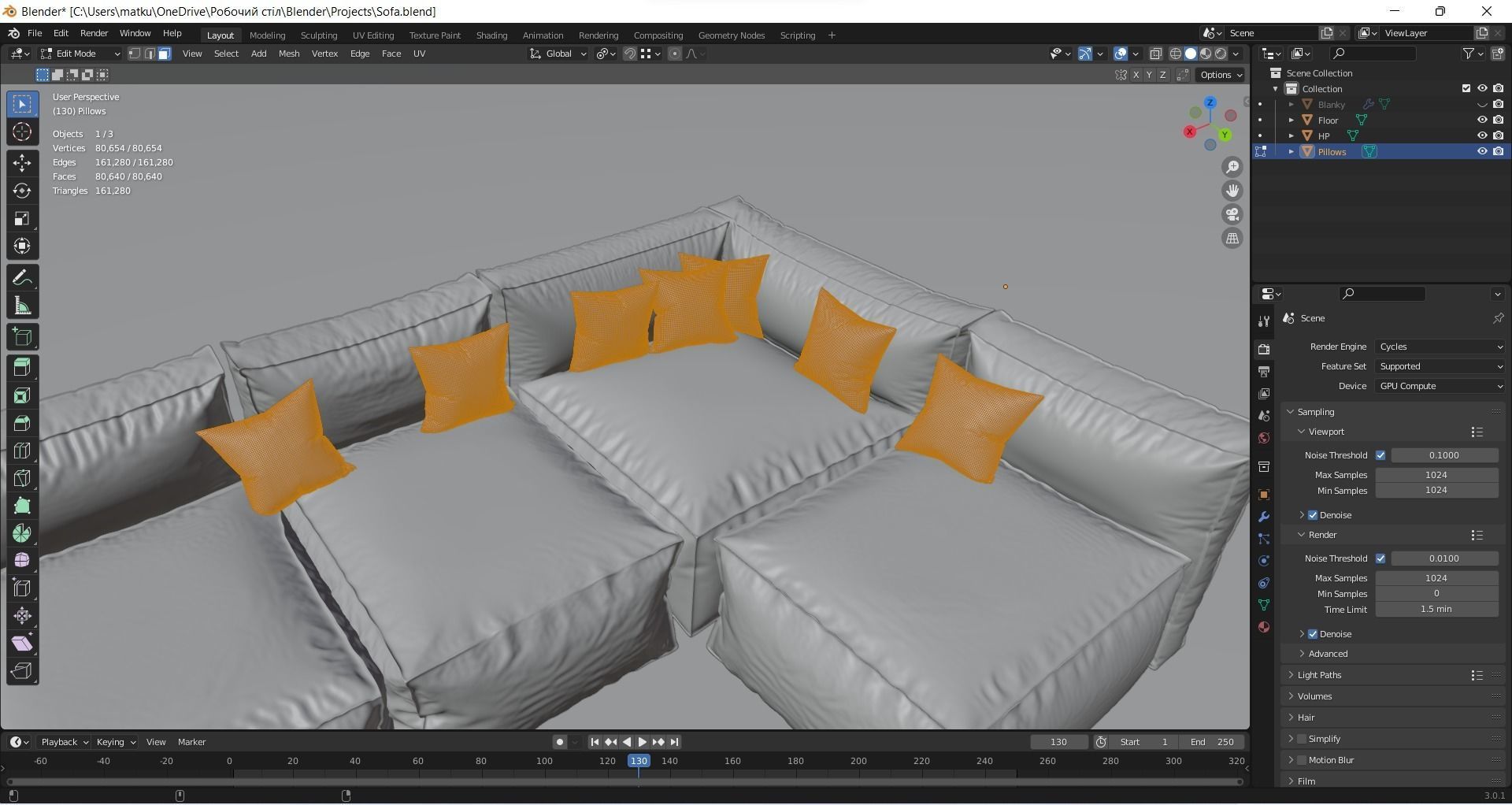 Sofa interioir 3D model_12