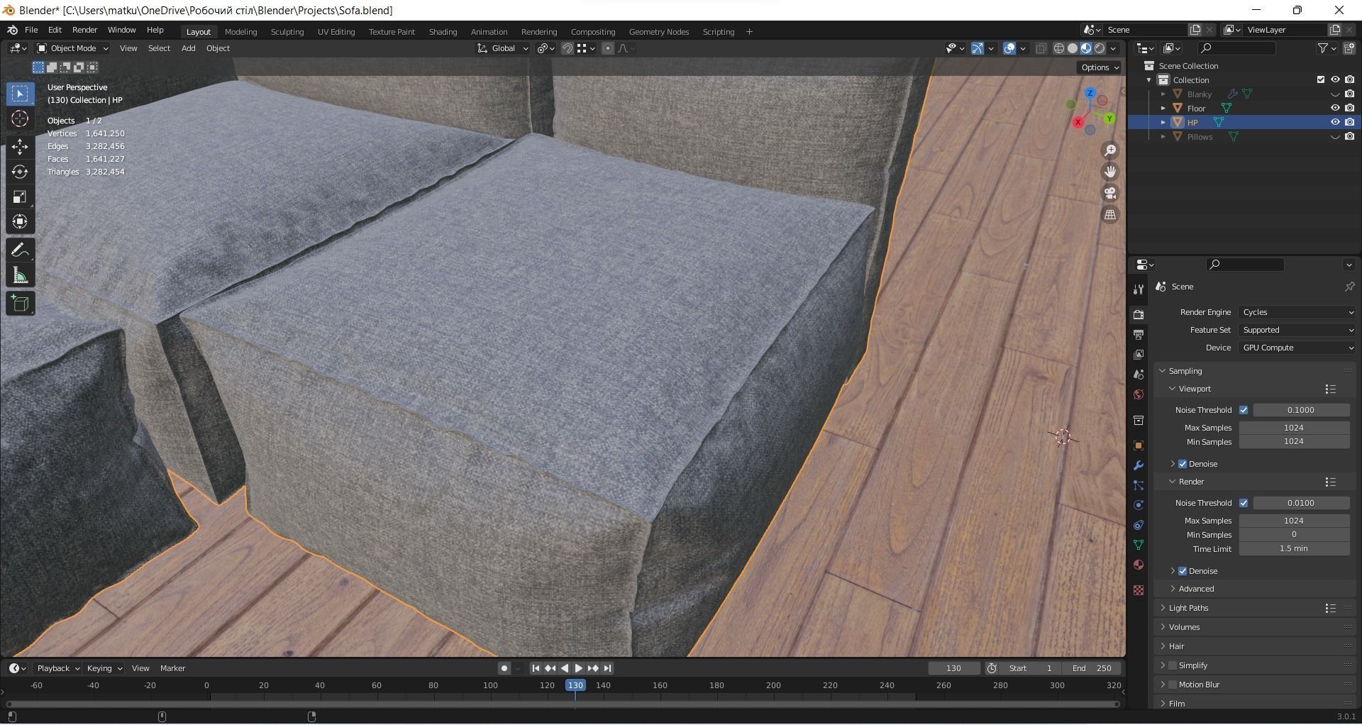 Sofa interioir 3D model_10