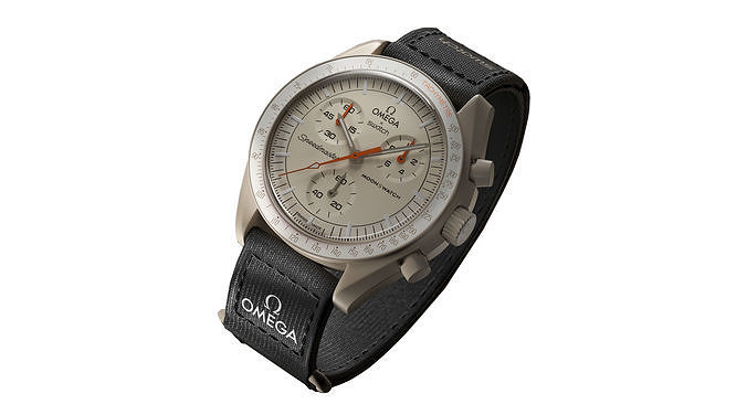 Swatch X Omega MoonSwatch Jupiter Low-poly 3D model