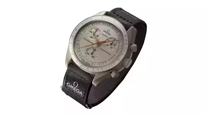 Swatch X Omega MoonSwatch Jupiter Low-poly 3D model