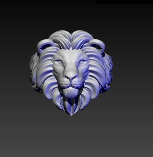 lion ring light 3D print model 3D print model_3