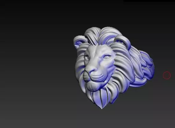 lion ring light 3D print model 3D print model_0