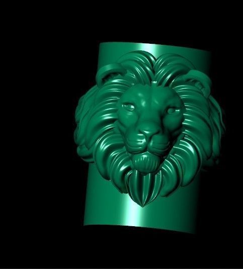 lion ring light 3D print model 3D print model_1