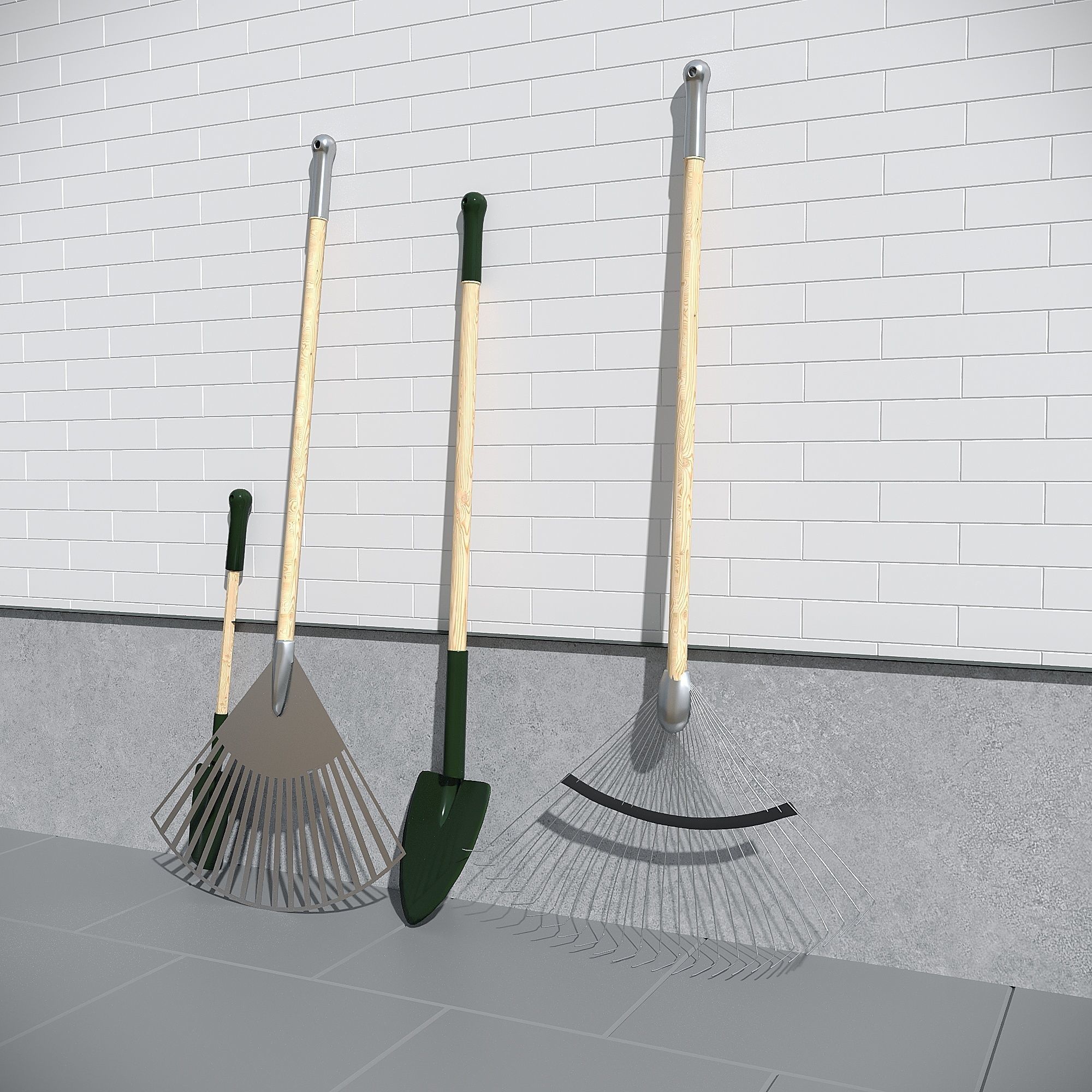 garden assets  3D model_2