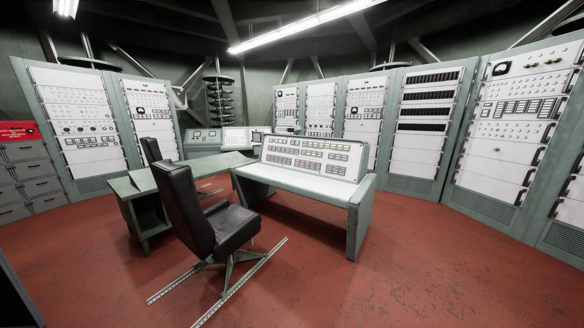 Nuclear Missile Launch Bunker - Environment Low-poly 3D model_0