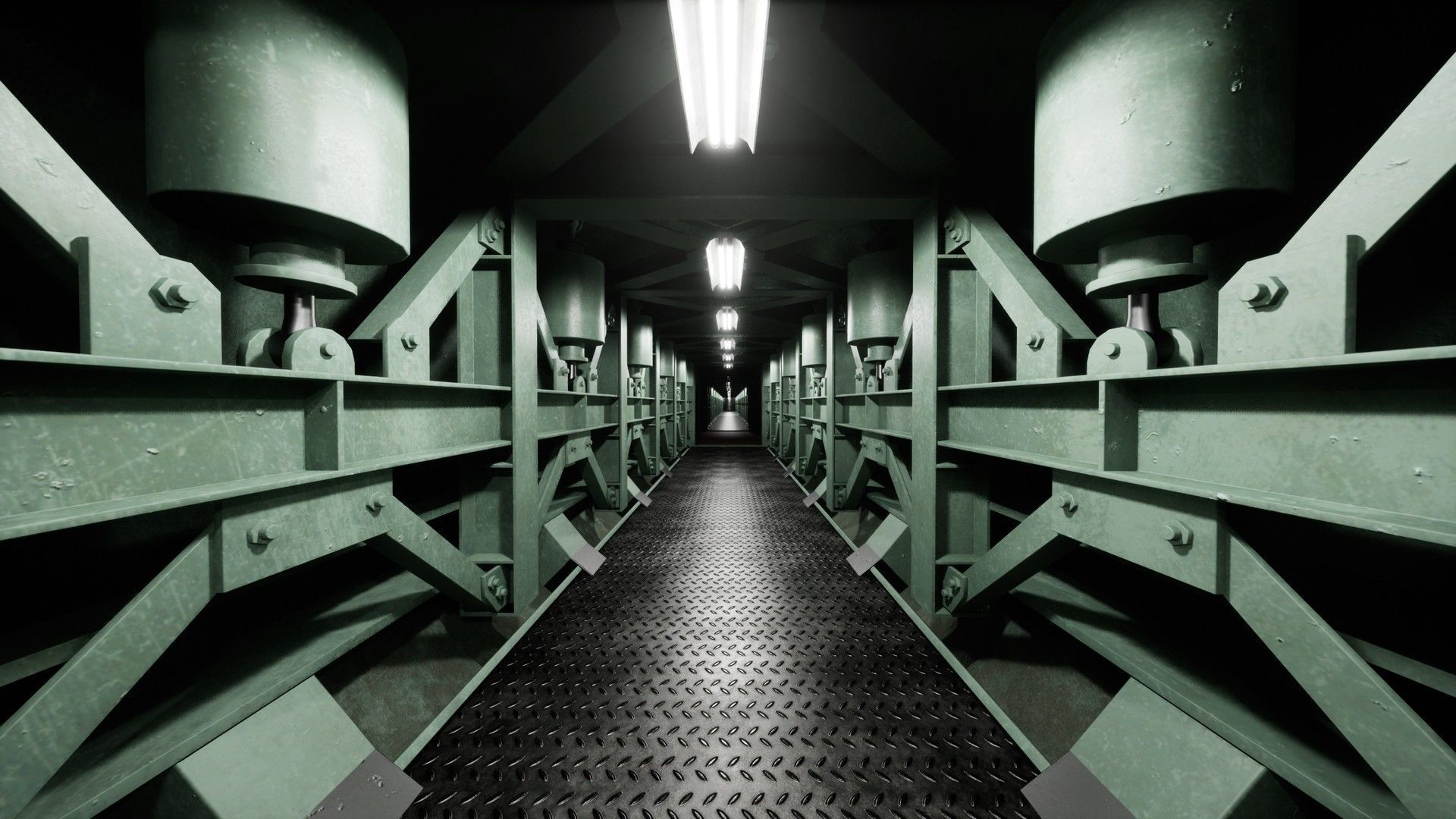 Nuclear Missile Launch Bunker - Environment Low-poly 3D model_13