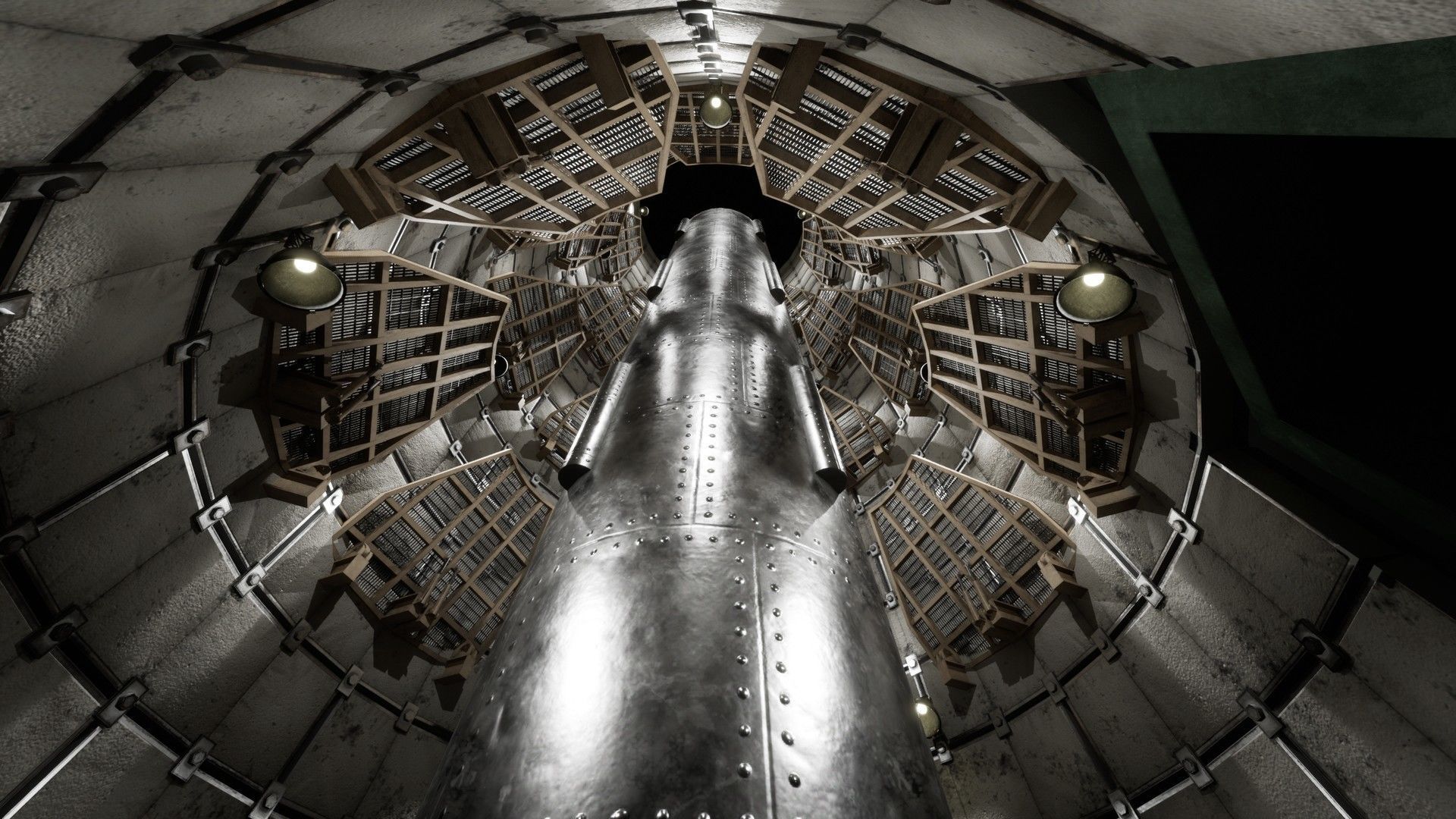 Nuclear Missile Launch Bunker - Environment Low-poly 3D model_16