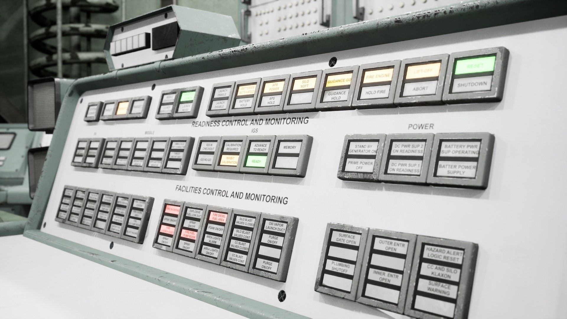 Nuclear Missile Launch Bunker - Environment Low-poly 3D model_10