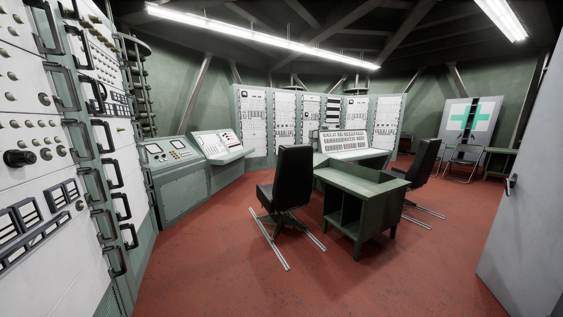 Nuclear Missile Launch Bunker - Environment Low-poly 3D model_11