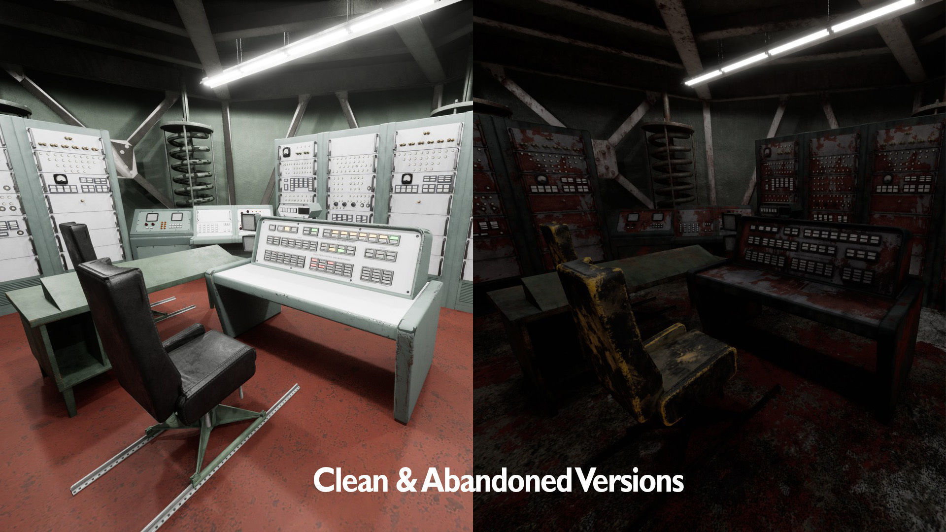 Nuclear Missile Launch Bunker - Environment Low-poly 3D model_3