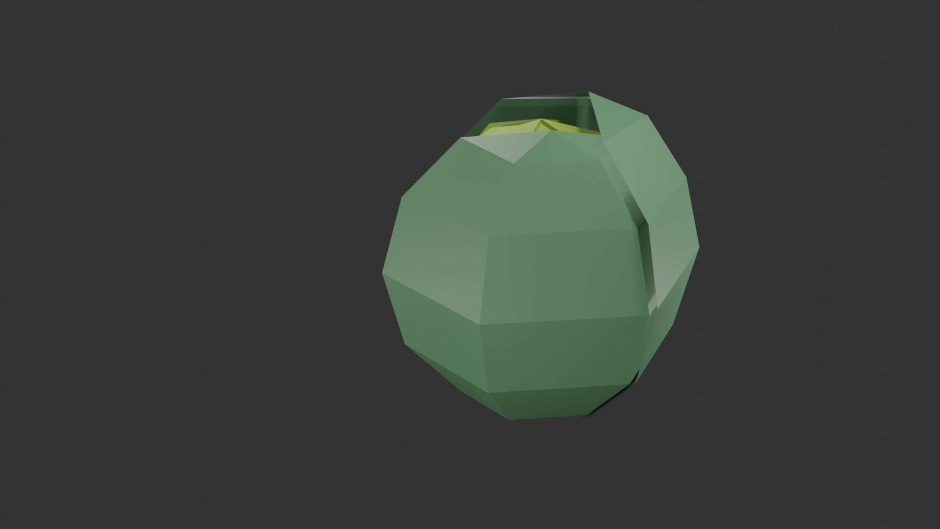 cabbage low-poly vase Free 3D model_4