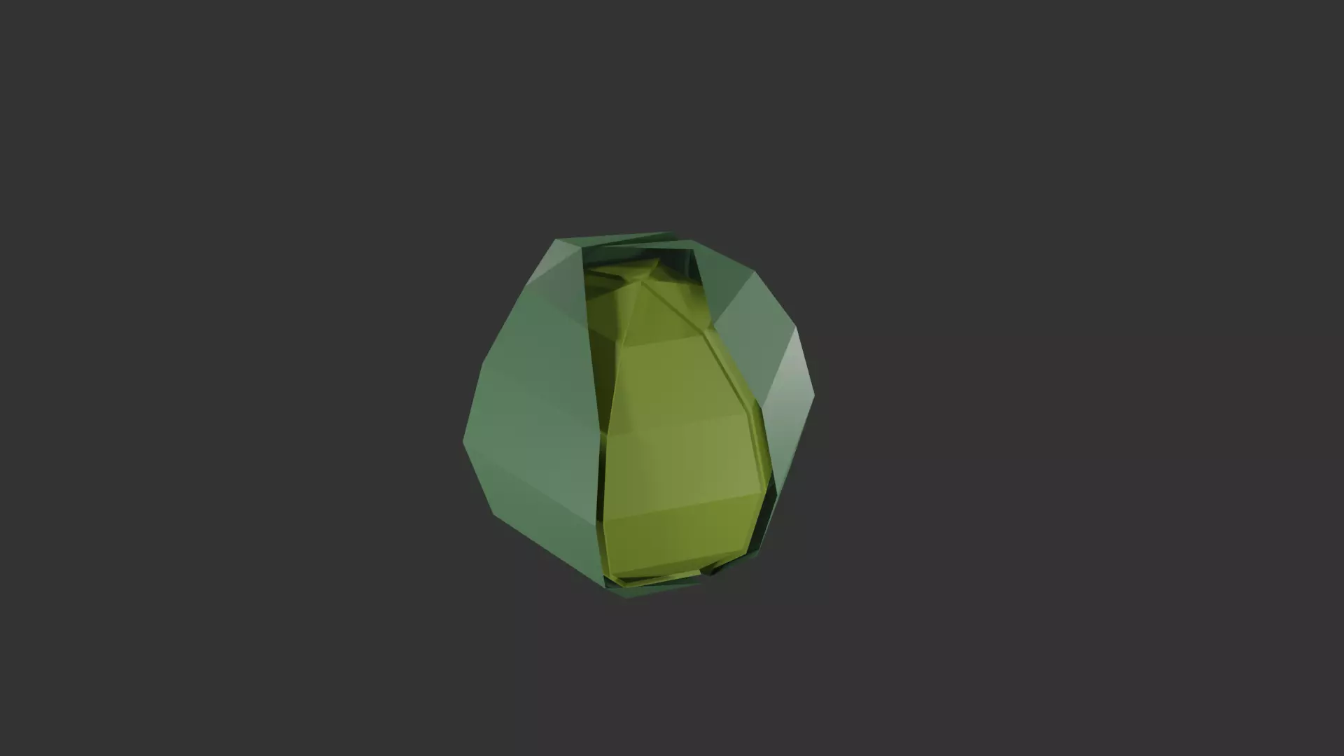 cabbage low-poly vase Free 3D model_0