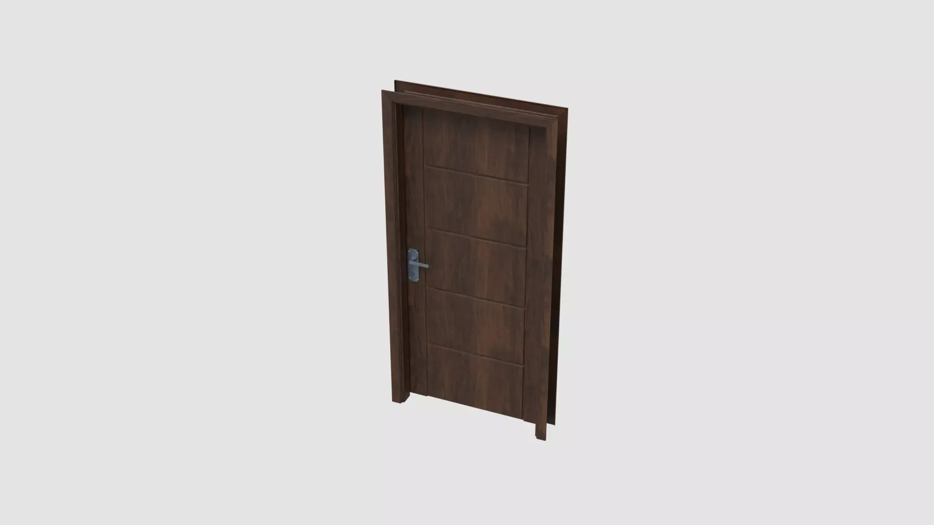 Door E4 Low-poly 3D model_0
