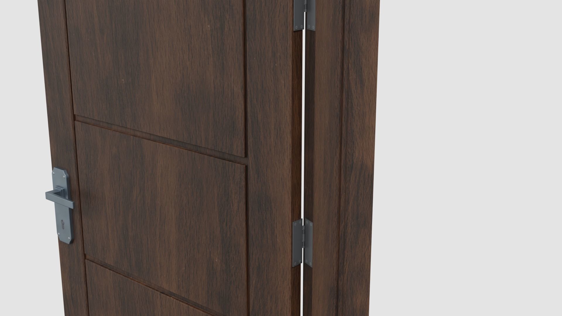 Door E4 Low-poly 3D model_4