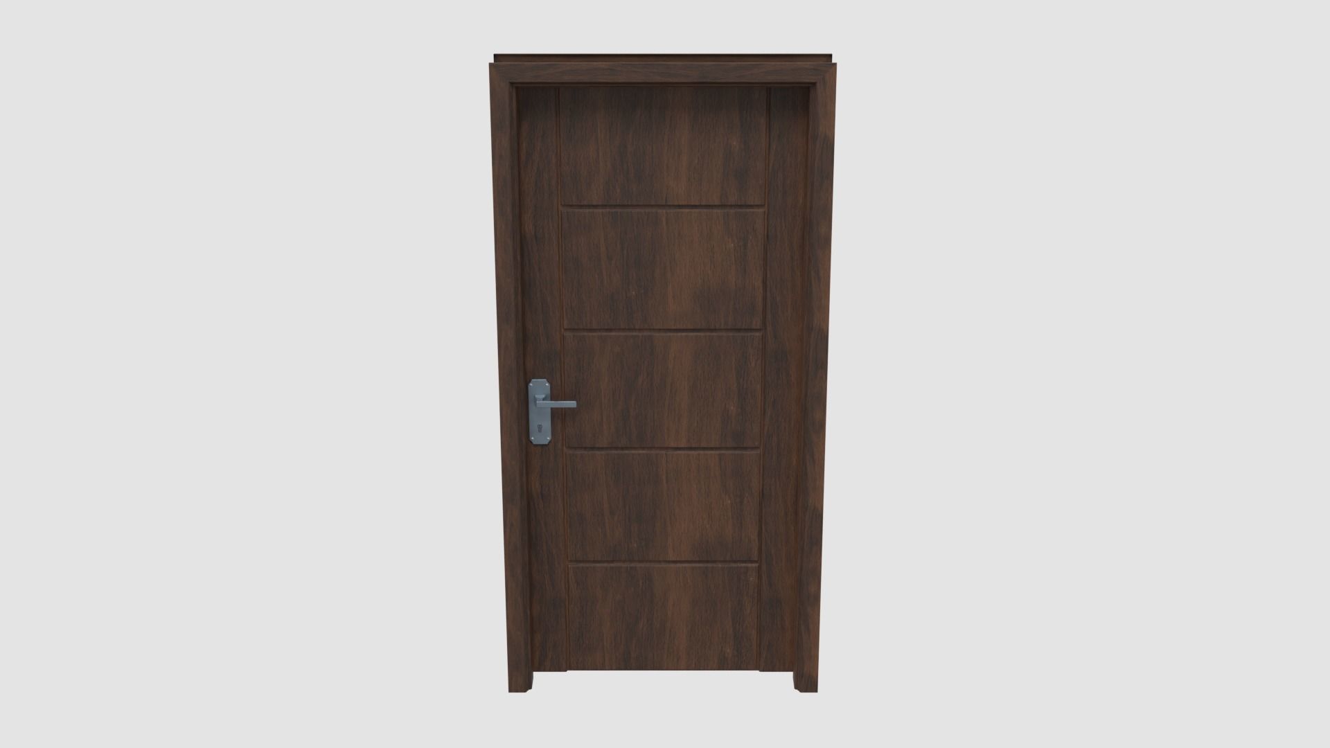 Door E4 Low-poly 3D model_1