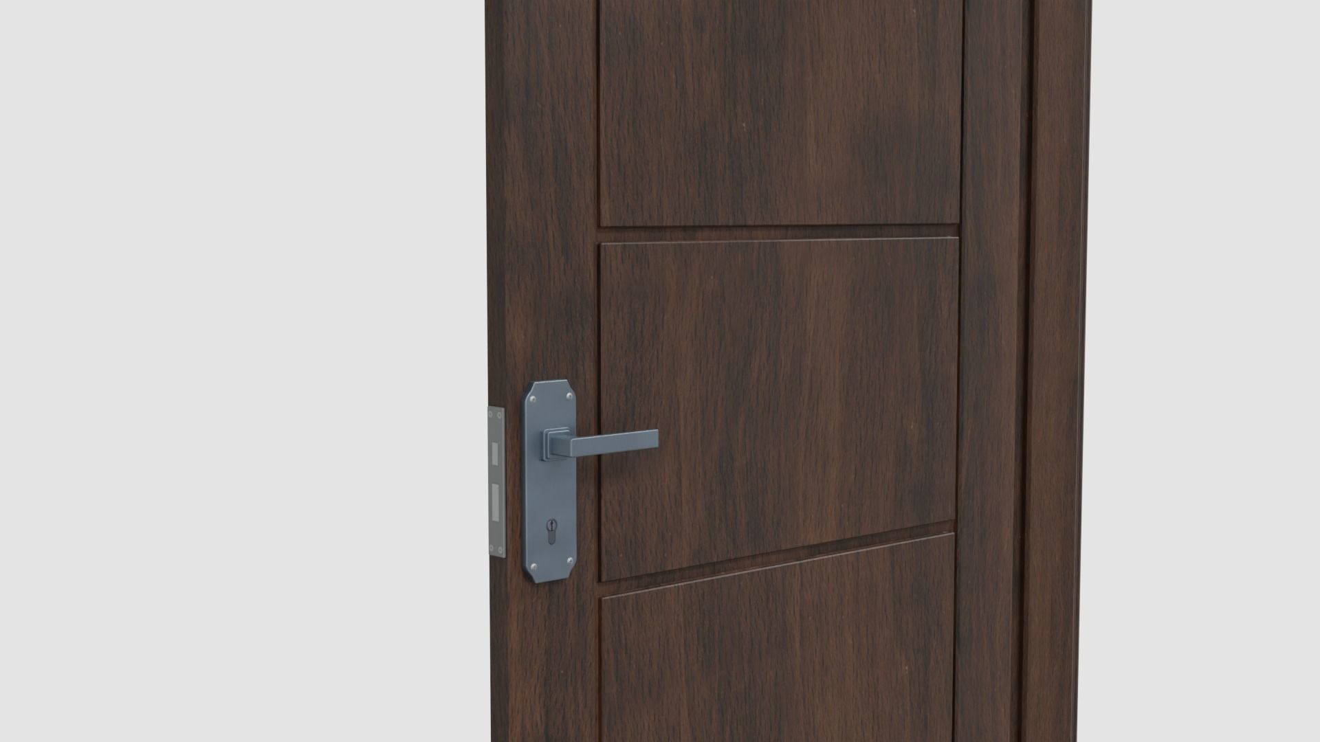 Door E4 Low-poly 3D model_3