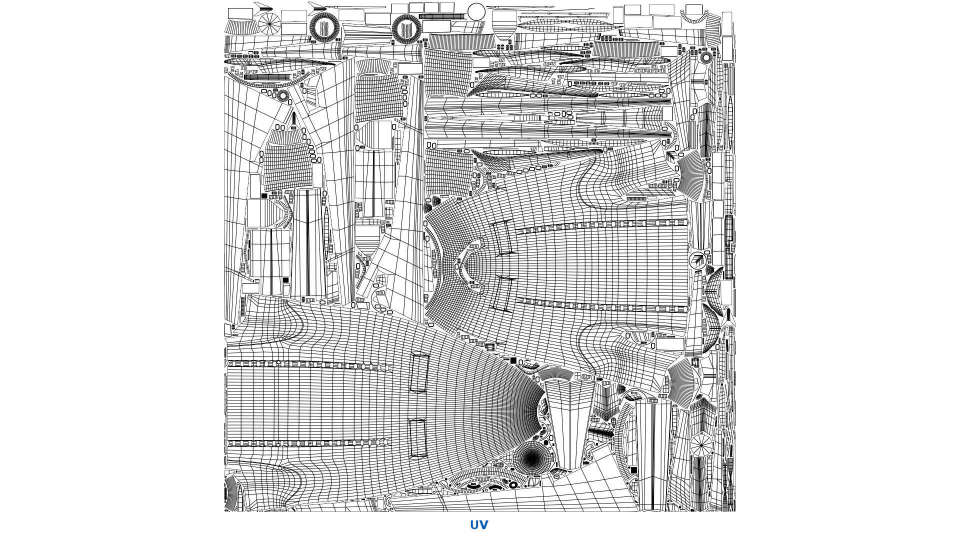 Airliner 1C Low-poly 3D model_8