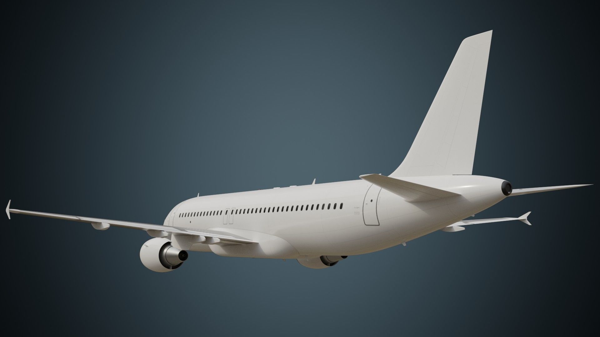 Airliner 1C Low-poly 3D model_4