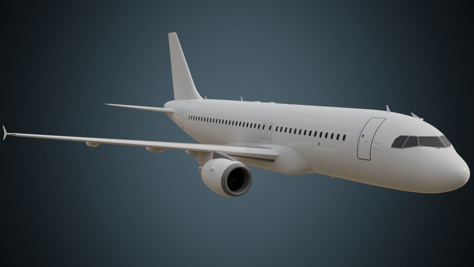 Airliner 1C Low-poly 3D model_2